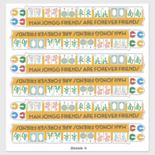 Adesivo Mah Jongg Friends Stickers