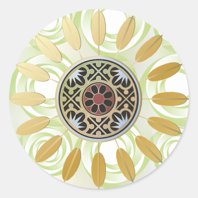 Adesivo Mah Jongg Starburst Dots Stickers (Frente)