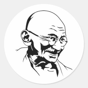 Adesivo Mahatma Gandhi - Retrato Sticker