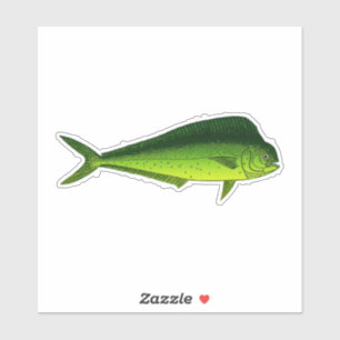 Adesivo Mahi Mahi - peixe do golfinho - Dorado