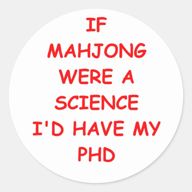 Adesivo mahjong (Frente)