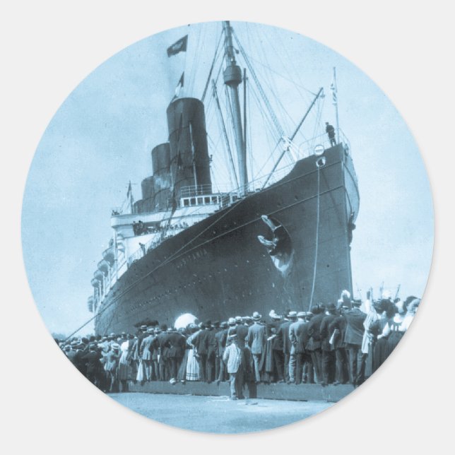 Adesivo Maiden Voyage da RMS Lusitania, 13 de setembro de  (Frente)