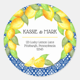 Adesivo Main Squeze Lemons - Endereço de devolução italian