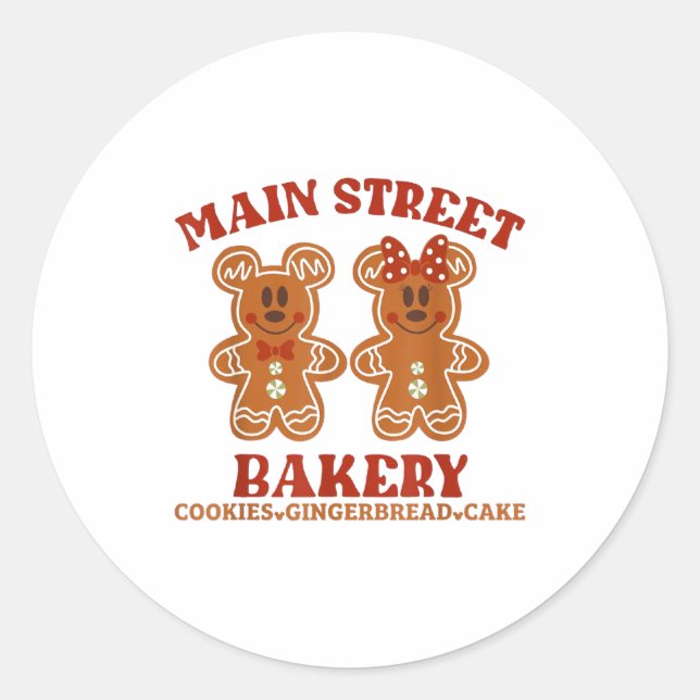 Adesivo Main Street Bakery Cookies Gingerbread Cake Christ (Frente)