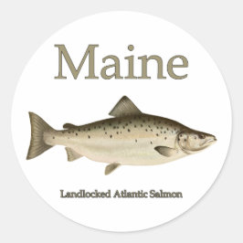 Adesivo Maine Landlocked Salmon