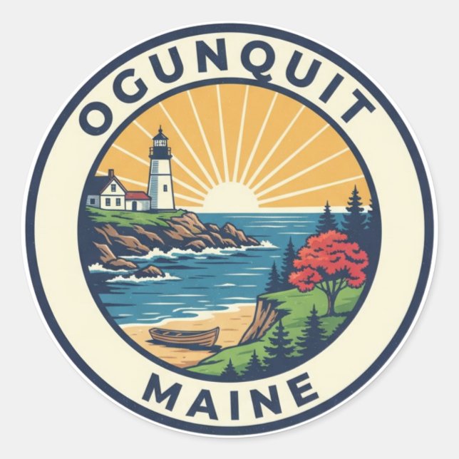 Adesivo Maine Ogunquit Travel (Frente)