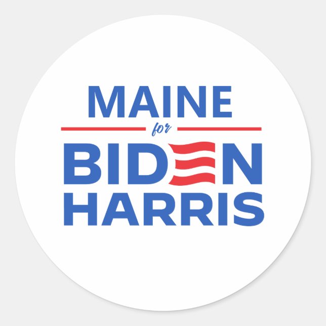 Adesivo Maine para Biden Harris (Frente)
