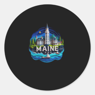 Adesivo Maine State In Usa Sticker