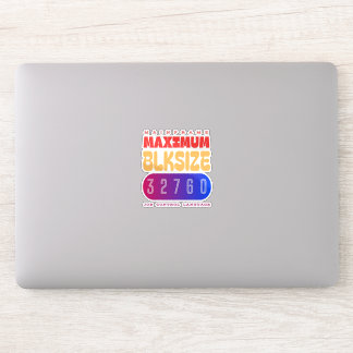 Adesivo Mainframe Job Control Language (JCL) Maximum Block