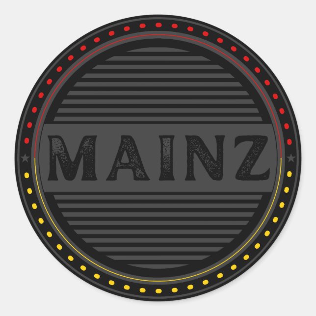 Adesivo Mainz City Pride Emblem – German Identity (Frente)