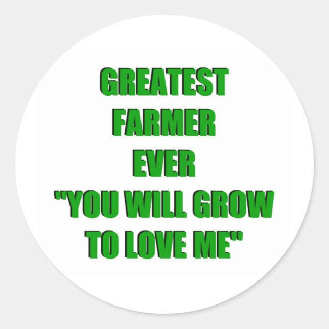 Adesivo Maior Agricultor de Todos os tempos (Frente)