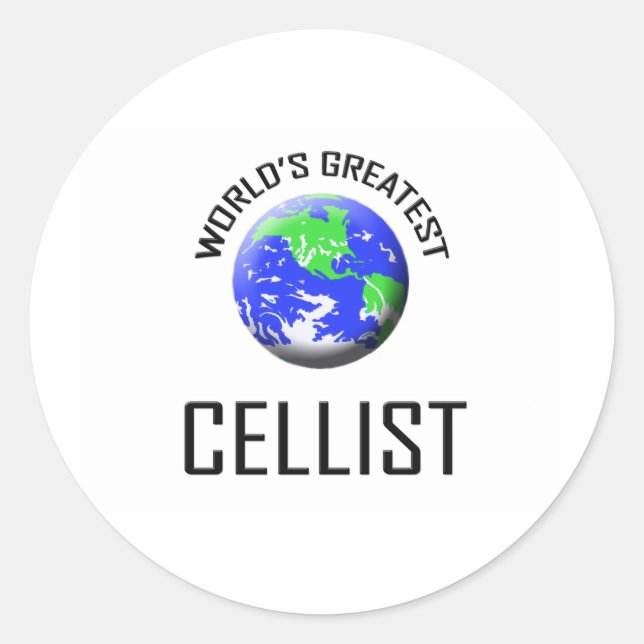 Adesivo Maior Cellista do Mundo (Frente)