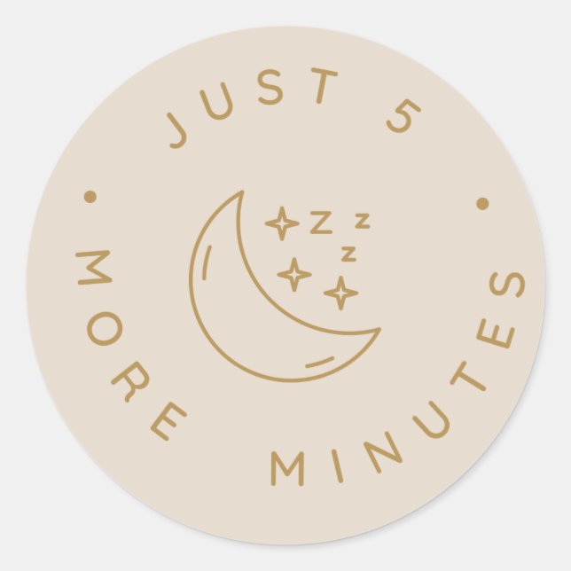 Adesivo Mais 5 Minutos (Frente)