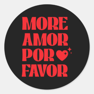 Adesivo Mais Amor Por Favor' Amor Retro Estética de Valent
