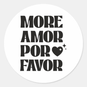 Adesivo Mais Amor Por Favor, Retro Love Namorados Aestétic