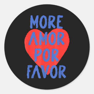 Adesivo Mais Amor R Favor Coracao Vermelho Fofo Citação de