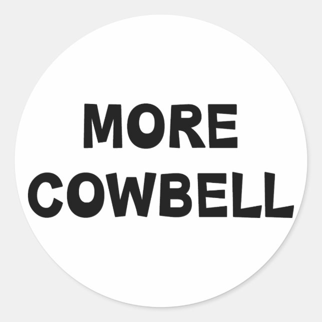 Adesivo Mais Cowbell (Frente)