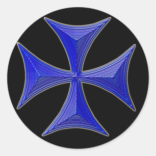 Adesivo mais de 01 cavaleiros com cruz temporal - fundo ne