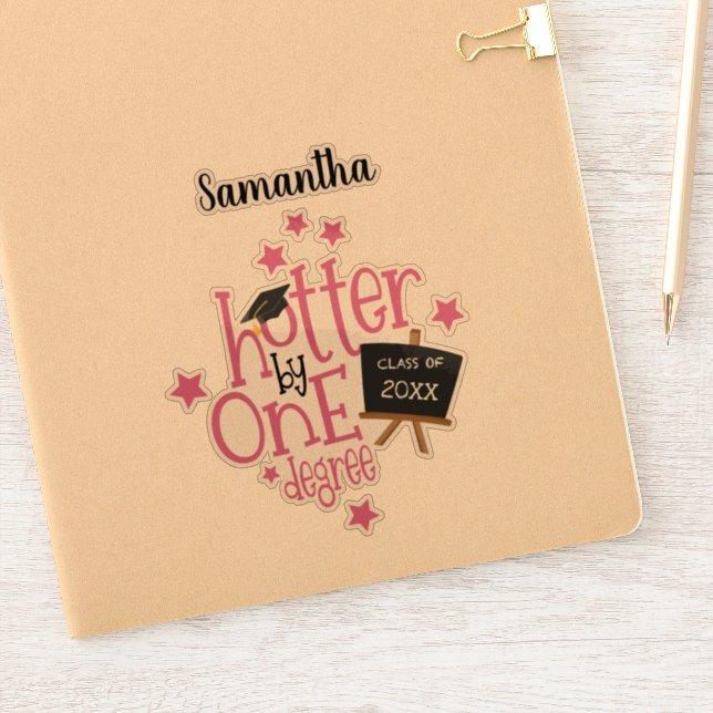 Adesivo Mais Divertido Por Um Grau De Graduação De Ano (Notebook)