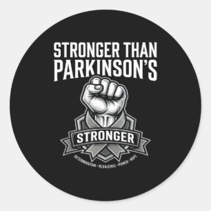 Adesivo Mais forte do que a consciência de parkinson punho