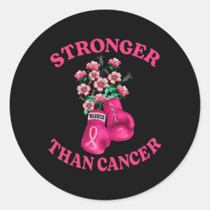 Adesivo Mais Forte Do Que O Cancer Boxing Luvas Fita Rosa