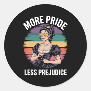 Adesivo Mais orgulho menos preconceito LGBTQ Orgulho gay A