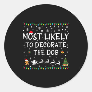 Adesivo Mais Propenso a Decorar o Cão Engraçado Família Ch