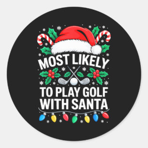 Adesivo Mais Propenso a Jogar Golfe com Camisa do Papai No