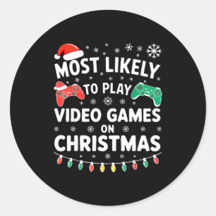 Adesivo Mais Propenso a Jogar Video Games na Camisa de Nat