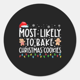 Adesivo Mais Provável A Assar De Biscoitos De Natal