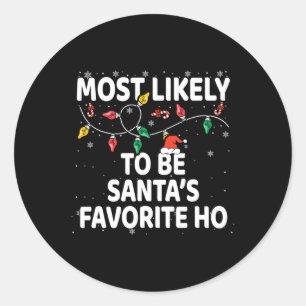 Adesivo Mais Provável A Ser Papai noel De Xmas Favoritos
