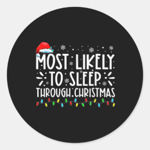 Adesivo Mais Provável Dormir no Natal Família Natividade