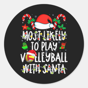 Adesivo Mais Provável Joga Voleibol Com Esportes De Papai