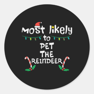Adesivo Mais Provável Matador Da Família Xmas De Natal Pet