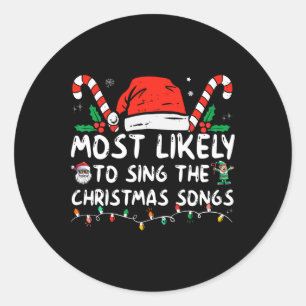 Adesivo Mais Provável Para Cantar O Natal