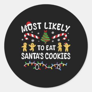 Adesivo Mais Provável Para Comer Famílias De Natal De Cook