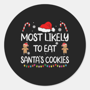 Adesivo Mais Provável Para Comer O Natal Da Família Santas