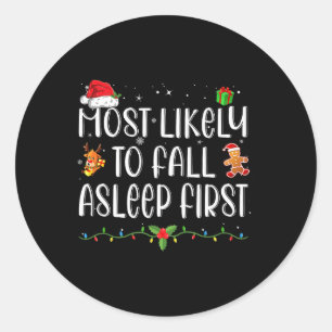 Adesivo Mais Provável Para Dormir Primeira Família De Xmas