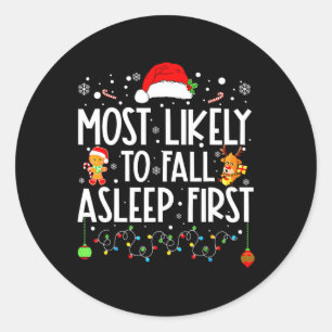 Adesivo Mais Provável Para Dormir Primeira Família De Xmas