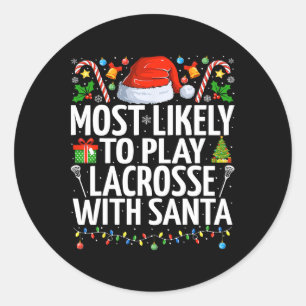 Adesivo Mais Provável Para Jogar Lacrosse Com Papais noeis