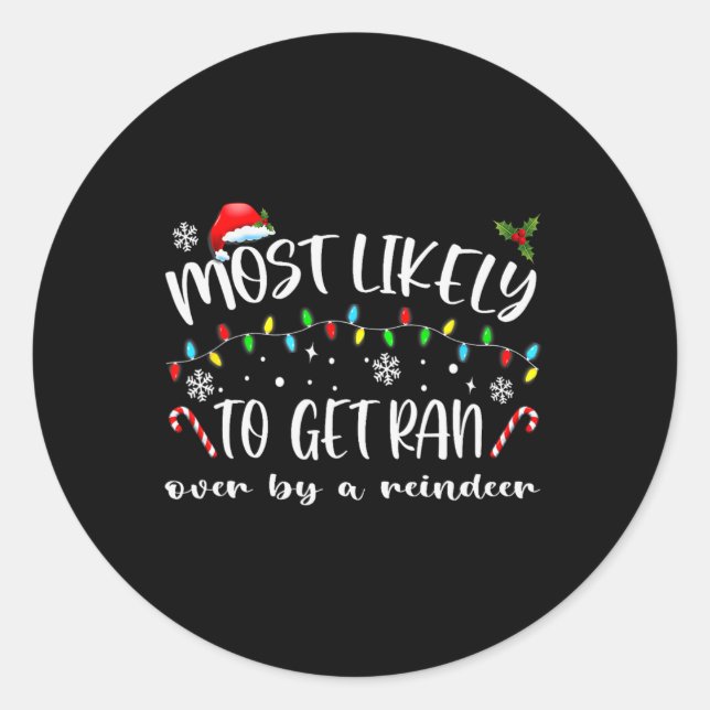 Adesivo Mais Provável Para Ser Assegurada Por Uma Família  (Frente)