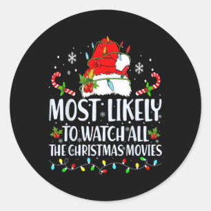 Adesivo Mais Provável Para Ver Todos Os Filmes De Natal Co