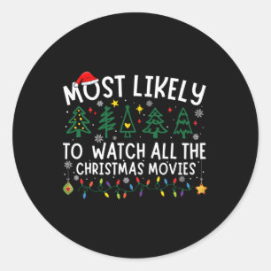 Adesivo Mais Provável Para Ver Todos Os Filmes De Natal Co