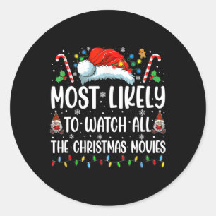 Adesivo Mais Provável Para Ver Todos Os Filmes De Natal Fa