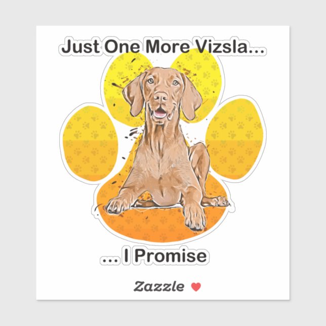 Adesivo Mais um Vizsla, Juro Recorte (Folha)