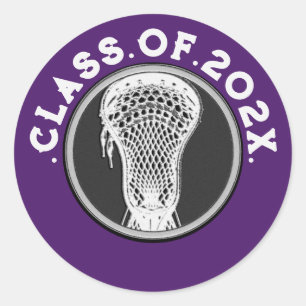 Adesivo Mais velho de Lacrosse Clássico Round Sticker