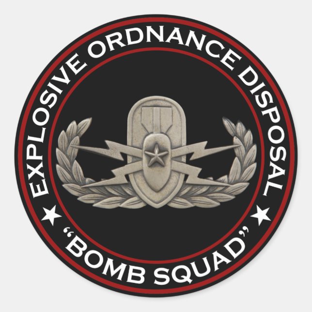 Adesivo Mais velho EOD "Bomb Squad" (Frente)
