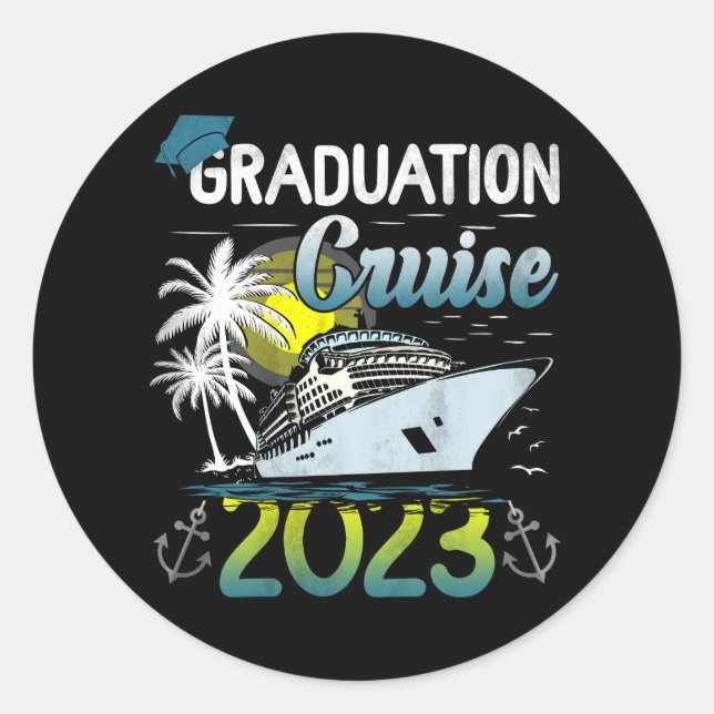 Adesivo Mais velho Graduação Cruise 2023 Aw Ship Graduat (Frente)