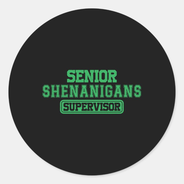 Adesivo Mais velho Shenanigans Shenanigans Supervisor Coor (Frente)