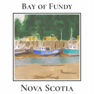 Adesivo Majestade da Maré de Fundy, Barcos